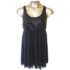 Apt 9 Black Sequins Mini Cocktail Dress - M